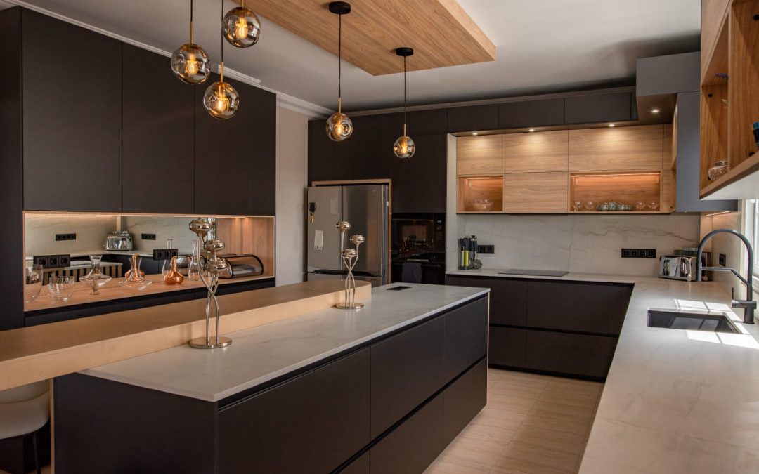 COCINA SANTOS GRAFENO Y OLMO CLARO